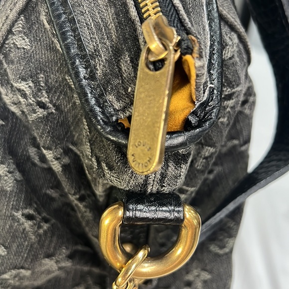 EUC Authentic & Discontinued Louis Vuitton Black Denim Neo...